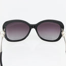 CHANEL Coco Pearl Sunglasses metal Black 5339-H CC Auth 156688-7