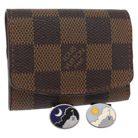 LOUIS VUITTON Buton de Manchette Cuffs Ag925 Silver LV Auth 156689