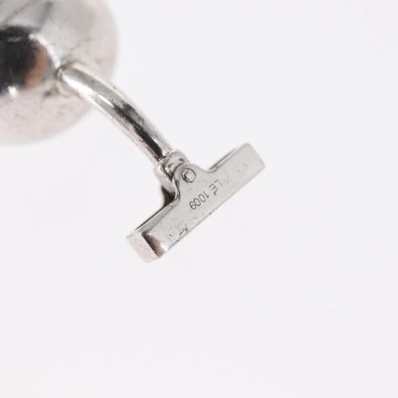 LOUIS VUITTON Buton de Manchette Cuffs Ag925 Silver LV Auth 156689