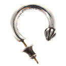 Chrome Hearts Plain Hoop Pierce Earring Ag925 Silver Auth 156691M-1