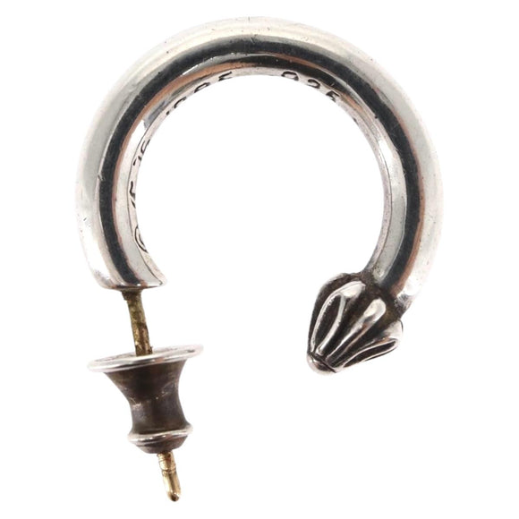 Chrome Hearts Plain Hoop Pierce Oorbel Ag925 Zilver Auth 156691M