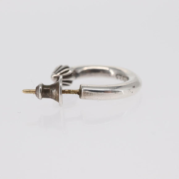 Chrome Hearts Plain Hoop Pierce Oorbel Ag925 Zilver Auth 156691M