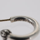Chrome Hearts Plain Hoop Pierce Earring Ag925 Silver Auth 156691M-9