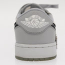 Christian Dior Trotter Air Dior Air Jordan 1 Low OG Sneakers Gray Auth 156693SM-12