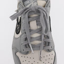 Christian Dior Trotter Air Dior Air Jordan 1 Low OG Sneakers Gray Auth 156693SM-14
