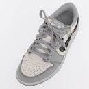 Christian Dior Trotter Air Dior Air Jordan 1 Low OG Sneakers Gray Auth 156693SM-29