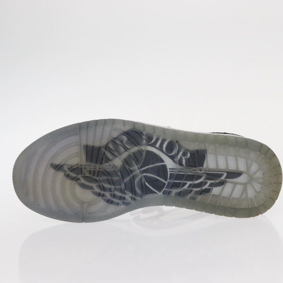 Christian Dior Trotter Air Dior Air Jordan 1 Low OG Sneakers Gray Auth 156693SM