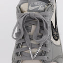 Christian Dior Trotter Air Dior Air Jordan 1 Low OG Sneakers Gray Auth 156693SM-36