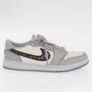 Christian Dior Trotter Air Dior Air Jordan 1 Low OG Sneakers Gray Auth 156693SM-4