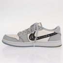 Christian Dior Trotter Air Dior Air Jordan 1 Low OG Sneakers Gray Auth 156693SM-5