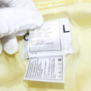 CHANEL Jacket Tweed Yellow Silver CC Auth 156695M-13