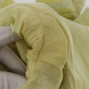 CHANEL Jacket Tweed Yellow Silver CC Auth 156695M-15