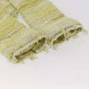 CHANEL Jacket Tweed Yellow Silver CC Auth 156695M-6