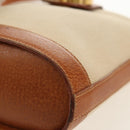 TIFFANY&Co. Shoulder Bag Canvas Beige Gold Auth 156697-16