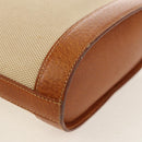 TIFFANY&Co. Shoulder Bag Canvas Beige Gold Auth 156697-17