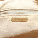 TIFFANY&Co. Shoulder Bag Canvas Beige Gold Auth 156697-20
