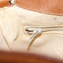 TIFFANY&Co. Shoulder Bag Canvas Beige Gold Auth 156697-23