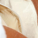 TIFFANY&Co. Shoulder Bag Canvas Beige Gold Auth 156697-12