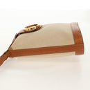 TIFFANY&Co. Shoulder Bag Canvas Beige Gold Auth 156697-3