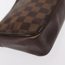LOUIS VUITTON Damier Ebene Trousse Makeup Pouch N51982 LV Auth 156698-8