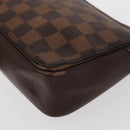 LOUIS VUITTON Damier Ebene Trousse Makeup Pouch N51982 LV Auth 156698-15