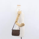 LOUIS VUITTON Damier Ebene Trousse Makeup Pouch N51982 LV Auth 156698-22