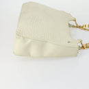 BALLY Tote Bag Leather 2 Set Black Ivory Auth 156704-4