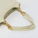 BALLY Tote Bag Leather 2 Set Black Ivory Auth 156704-5