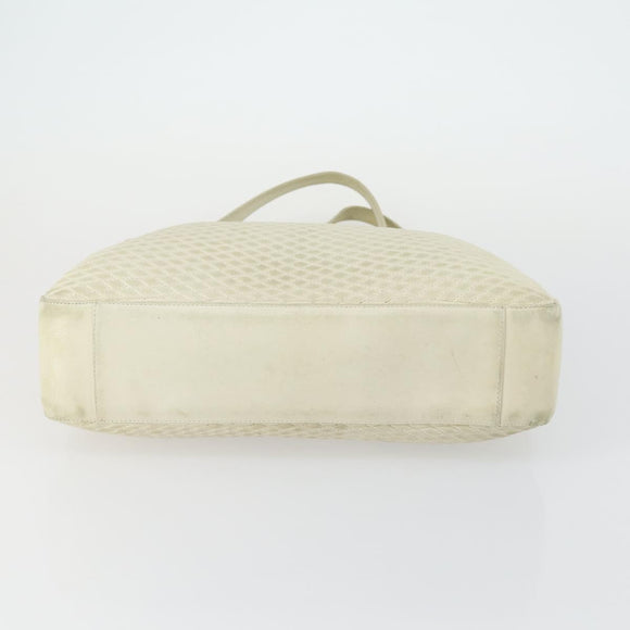 BALLY Tote Bag Leather 2 Set Black Ivory Auth 156704