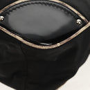 PRADA Shoulder Bag Nylon Black Silver Auth 156706V-16