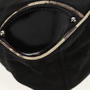 PRADA Shoulder Bag Nylon Black Silver Auth 156706V-17