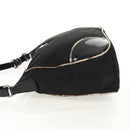 PRADA Shoulder Bag Nylon Black Silver Auth 156706V-3