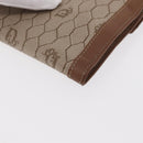 Christian Dior Honeycomb Canvas Long Wallet PVC Beige gold Auth 156709-16