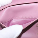 Christian Dior 30 Montaigne Compact Wallet Leather Pink Gold Auth 156710-12