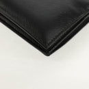 PRADA Wallet Safiano leather Black Auth 156712V-10