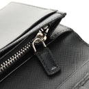 PRADA Wallet Safiano leather Black Auth 156712V-19