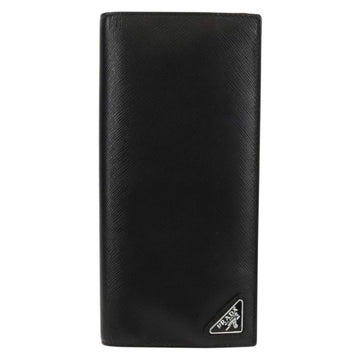 PRADA Wallet Safiano leather Black Auth 156712V - 0