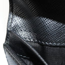 PRADA Wallet Safiano leather Black Auth 156712V-22