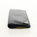 PRADA Wallet Safiano leather Black Auth 156712V-7