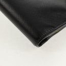 PRADA Wallet Safiano leather Black Auth 156712V-8