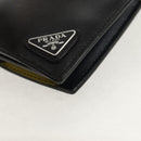 PRADA Wallet Safiano leather Black Auth 156712V-9