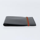 GUCCI Web Sherry Line Day Planner Cover Leather Outlet Black Auth 156713-4