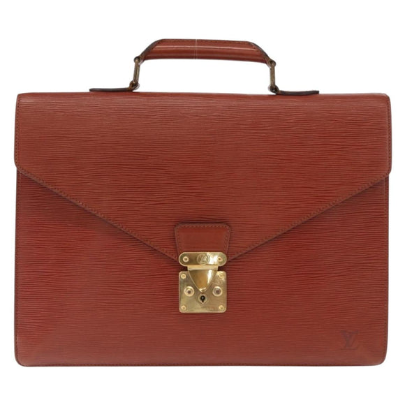 LOUIS VUITTON Epi Serviette Conseiller Briefcase Brown M54423 LV Auth 156727