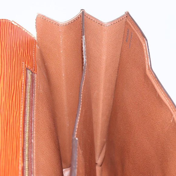 LOUIS VUITTON Epi Serviette Conseiller Briefcase Brown M54423 LV Auth 156727