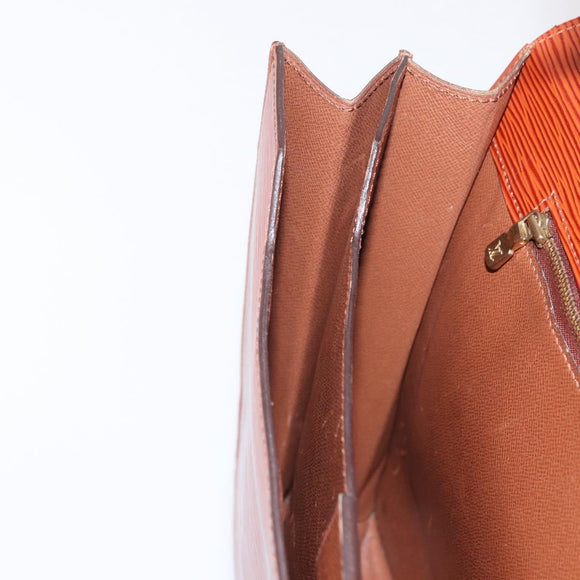 LOUIS VUITTON Epi Serviette Conseiller Briefcase Brown M54423 LV Auth 156727