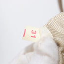 PRADA Tote Bag Nylon Leather Beige Silver Auth 156731-26