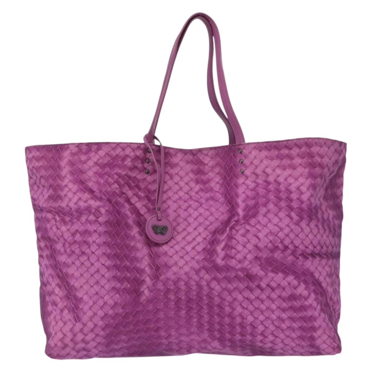 BOTTEGA VENETA Tote Bag Nylon Purple Auth 156732 | Brand Street Tokyo