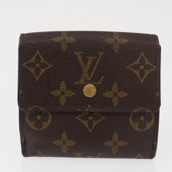 LOUIS VUITTON Monogram Wallet 2 Set LV Auth 156734