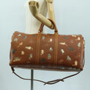 LOUIS VUITTON Catgram Keepall Bandouliere 55 Bag Leather M52951 LV Auth 156736SM-37