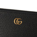 GUCCI GG Marmont Clutch Bag Leather Black 475317 Auth 156740V-13